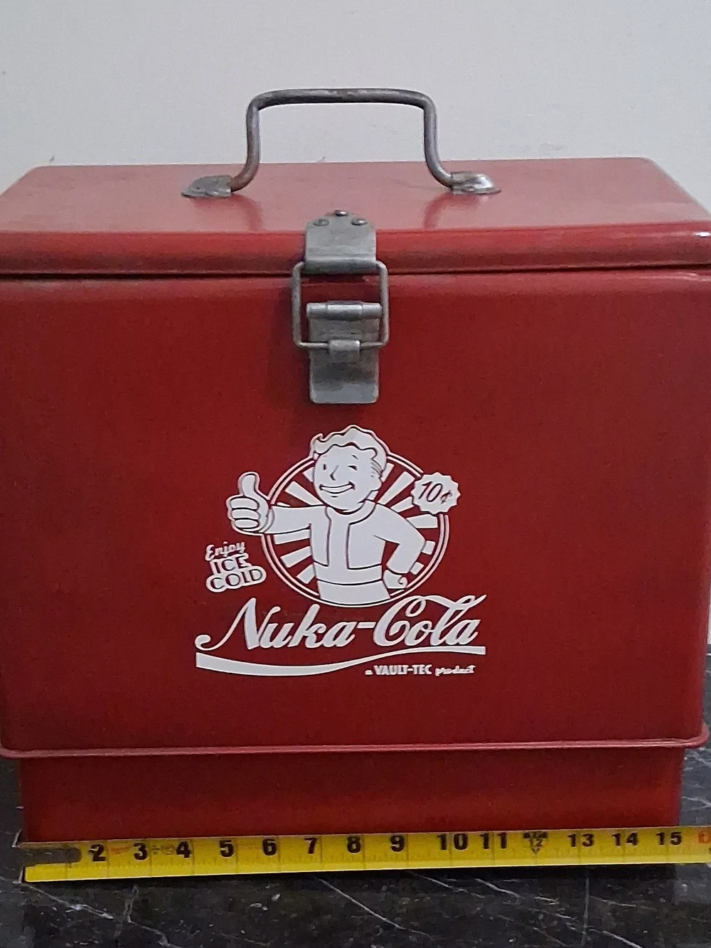 Fallout Nuka Cola Vault Boy Vintage Metal Wet/Dry Multi Level Cooler